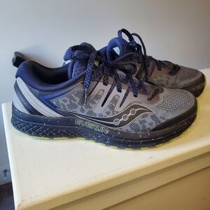 Saucony Guide ISO Women’s Size 8.5 Running Shoes Gray Blue EVERUN Stability Snea